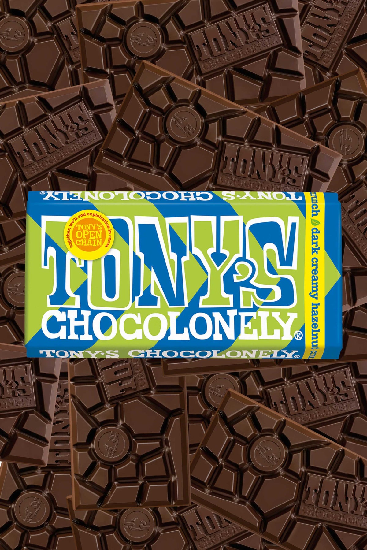 Tony's Chocolonely - Dark Creamy Hazelnut Crunch 51%